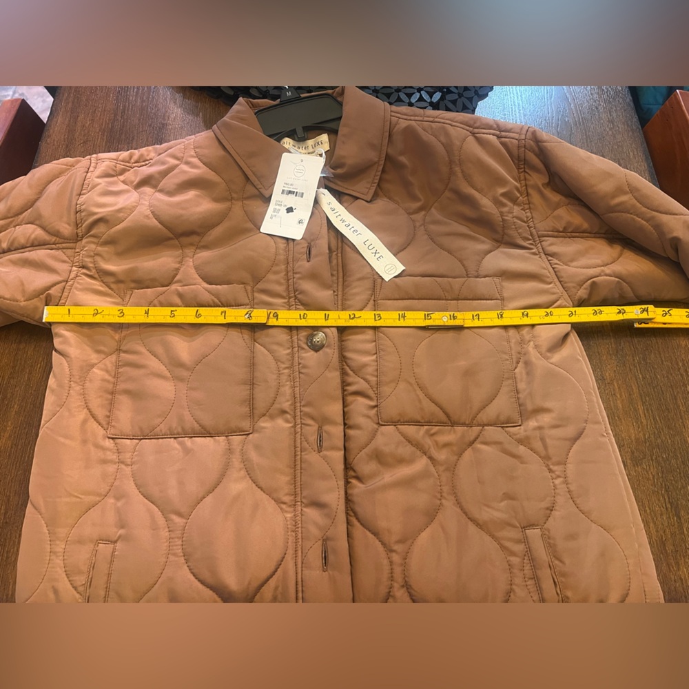 Saltwater Luxe Toffee Quilted Jacket